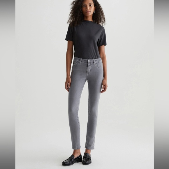 AG Adriano Goldschmied Prima Cigarette Leg Skinny Jeans Grey 32 R - Picture 1 of 16